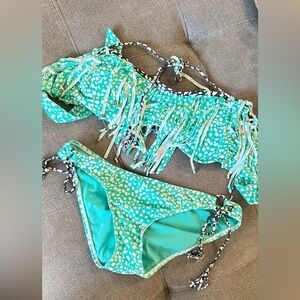 Turquoise bathing suit